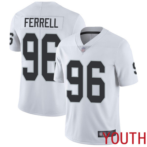 Oakland Raiders Limited White Youth Clelin Ferrell Road Jersey NFL Football 96 Vapor Untouchable Jersey